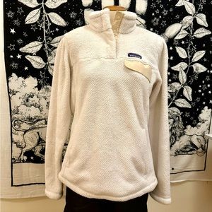 Cream Patagonia Pullover Fleece